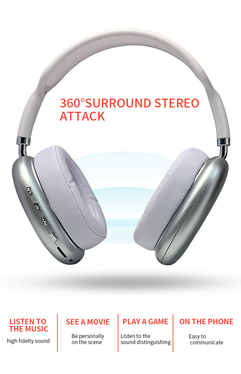 Teal Simba wireless Bluetooth stereo headset with over-ear design, HIFI audio, and built-in microphone for music and calls.