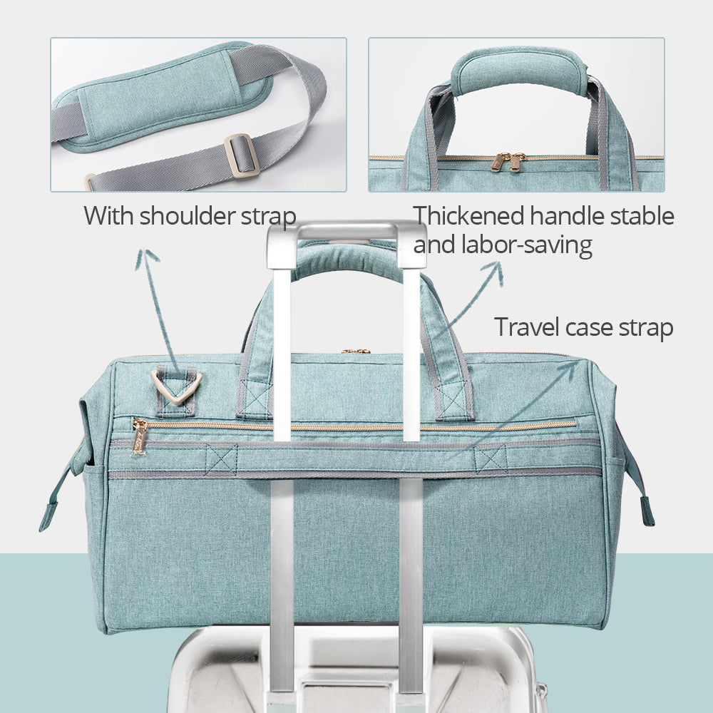Maroon Chronos 3-in-1 weekender travel luggage with multiple compartments and adjustable straps for Parenthood &amp; Accessories.