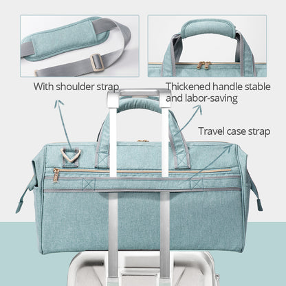 Maroon Chronos 3-in-1 weekender travel luggage with multiple compartments and adjustable straps for Parenthood &amp; Accessories.