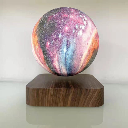 Teal Simba 3D print moon lamp with touch control, magnetic levitation night lamp, featuring realistic moon surface details.