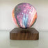 Teal Simba 3D print moon lamp with touch control, magnetic levitation night lamp, featuring realistic moon surface details.