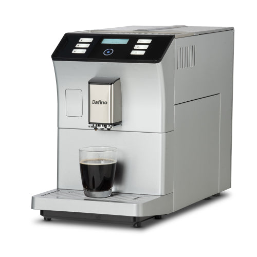 Teal Simba super automatic espresso and coffee machine with digital control panel and stainless steel finish, suitable for home use.
