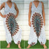 Tan Smokey Chakra Hippie jumpsuit with boho style, featuring flowing fabric and festival-ready design, perfect for bohemian fashion.