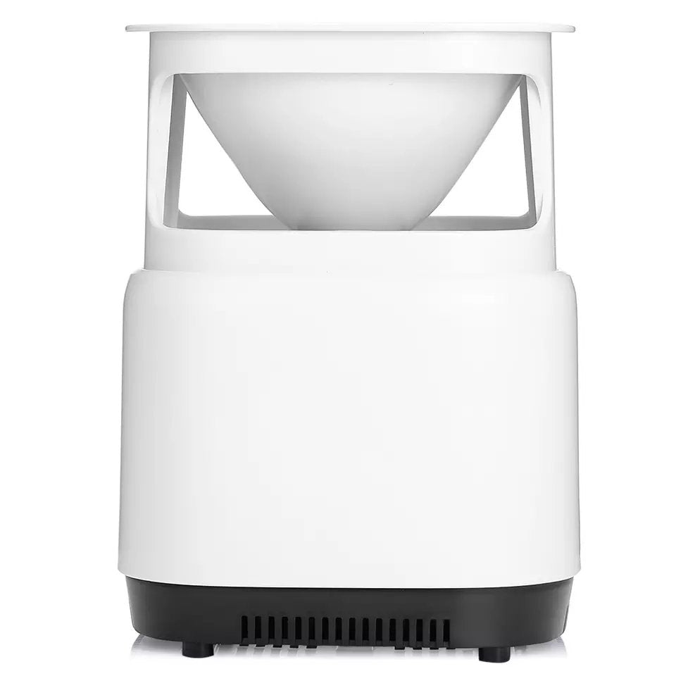 Fuchsia Molly air purifier and plant stand for home and garden, featuring a sleek design with a potted plant.