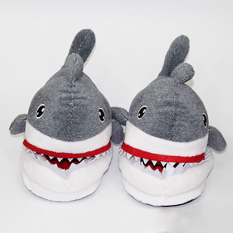 Fuchsia Molly Shark slippers featuring soft fabric and detailed shark design for cozy comfort and playful style.