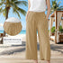 Women’s summer pants by Peach Poseidon, lightweight and flowy, shown in a relaxed fit with a comfortable waistband.