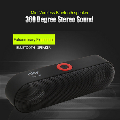 Lilac Milo 3D Stereo Music Surround portable wireless Bluetooth speaker with compact design and built-in controls.