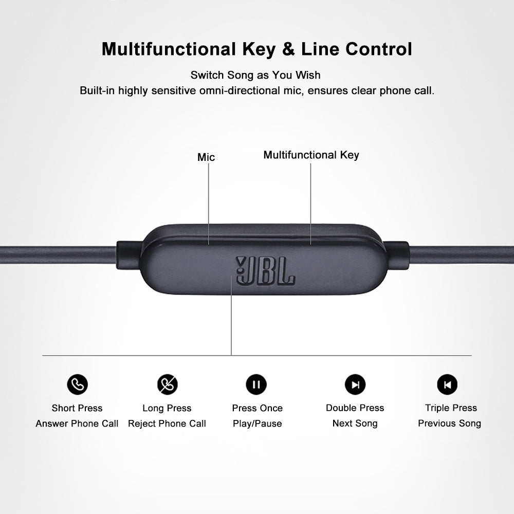 Teal Simba JBL LIVE100 wired earphones with 3.5mm stereo audio jack and inline line control, featuring sleek design and comfortable fit.