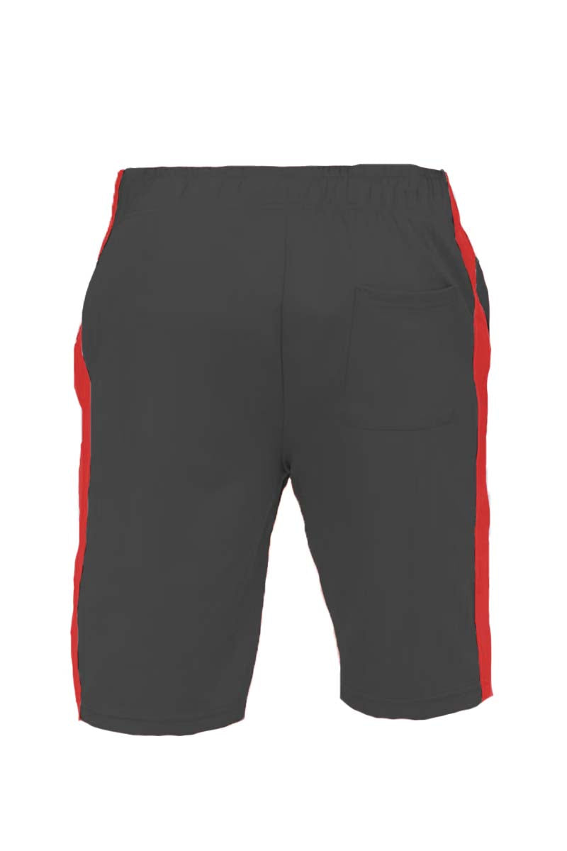 Lime Milo single stripe shorts in black and white with a comfortable fit, featuring a stylish stripe pattern and elastic waistband.