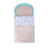 Orange newborn cotton quilted nest bag by Amaranth Smokey, designed for babies and kids, with soft, padded fabric for comfort.