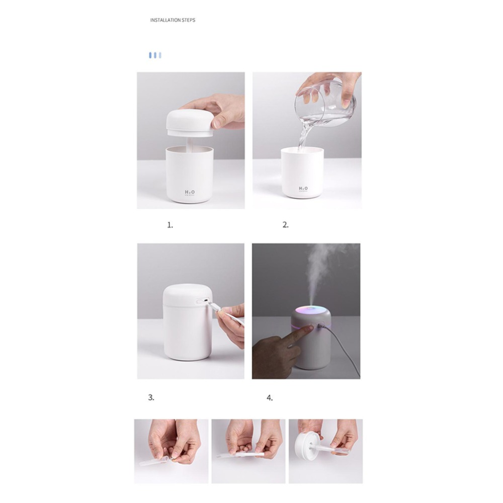 Teal Simba portable air humidifier and essential oil diffuser for car and home, compact device with mist and aroma options