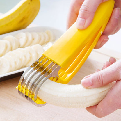 Fuchsia Molly Banana Ham Slicer for home and garden, featuring a sharp blade and ergonomic handle for precise slicing.