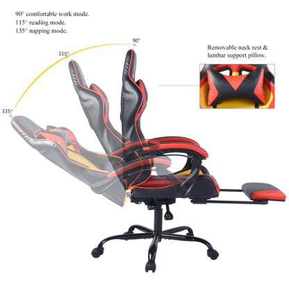Teal Simba gaming office high back leather desk chair with ergonomic design and padded headrest, suitable for computer and office use.