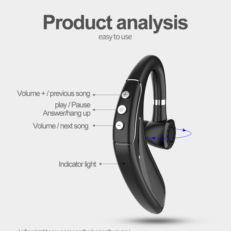 Teal Simba wireless Bluetooth 5.0 headset with long standby handsfree design, featuring sleek earbud and inline control.