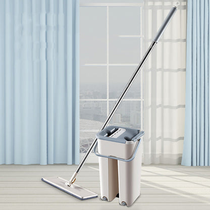 Teal Simba Flat Squeeze Magic Automatic Mop and Bucket for easy home cleaning, featuring a durable mop and ergonomic bucket.