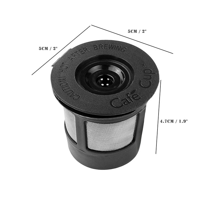 Three reusable coffee filter pods with a spoon from Teal Simba, ideal for eco-friendly home coffee brewing.