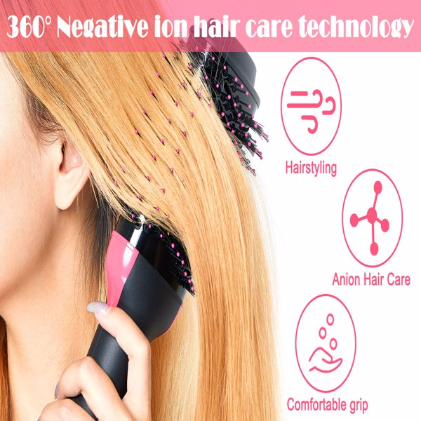Lilac Milo hot air brush styler and volumizer for hair straightening and styling, with a sleek design and ergonomic handle.