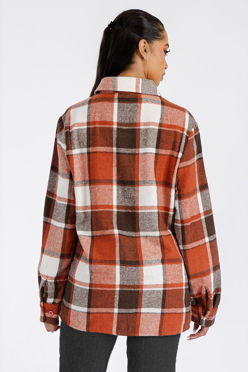 Lime Milo Boyfriend Oversized Soft Flannel Shacket FL502 in light gray with button front and chest pockets.