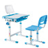 Kids height adjustable study table and chair set by Gray Smudge, featuring a wooden desk with matching ergonomic chairs.