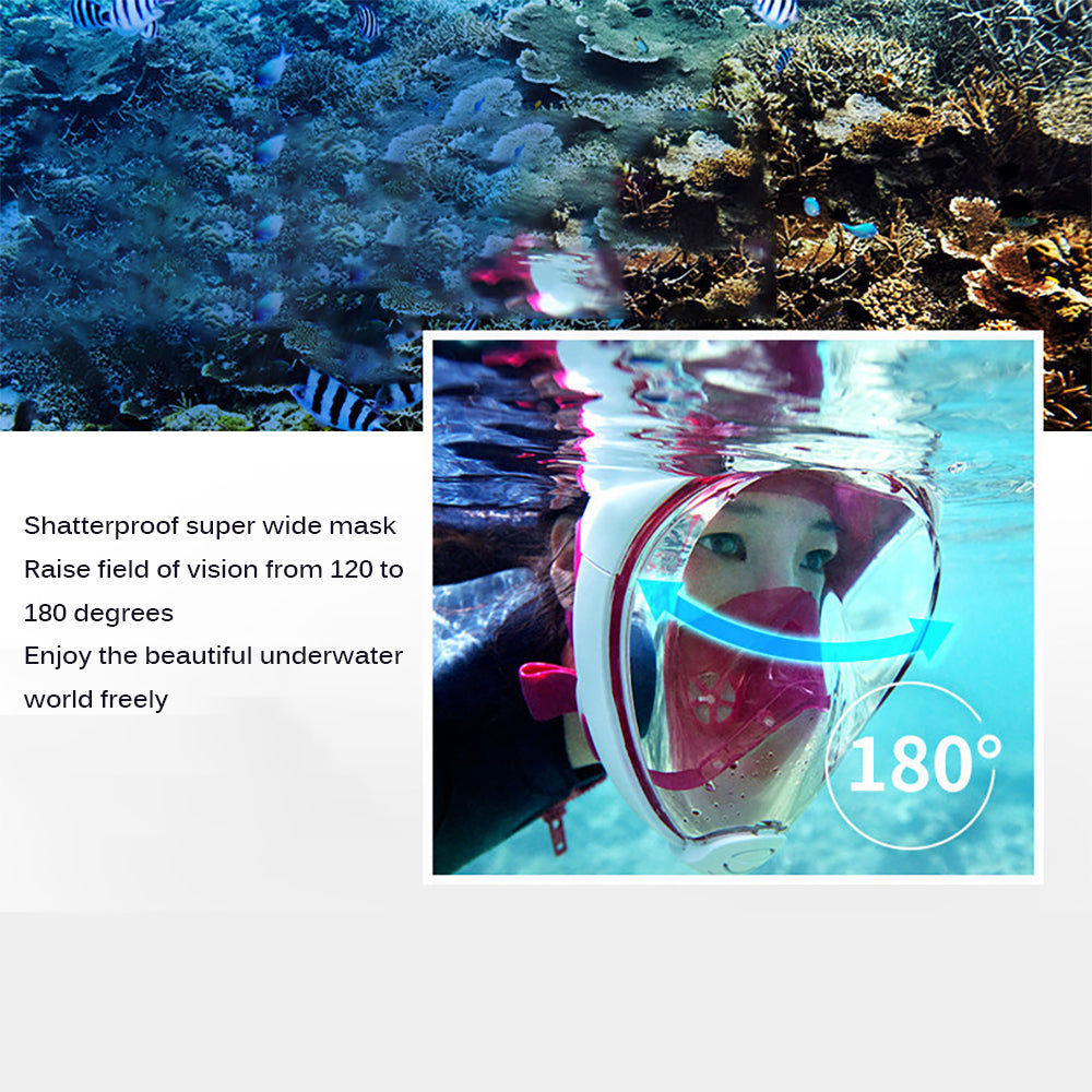 Green scuba diving mask with anti-fog feature by Teal Simba, designed for underwater sports and outdoor diving activities.