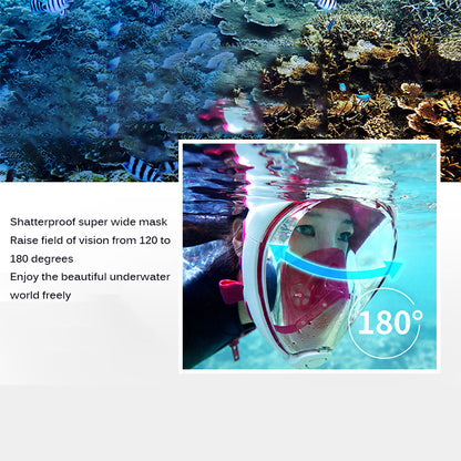 Green scuba diving mask with anti-fog feature by Teal Simba, designed for underwater sports and outdoor diving activities.