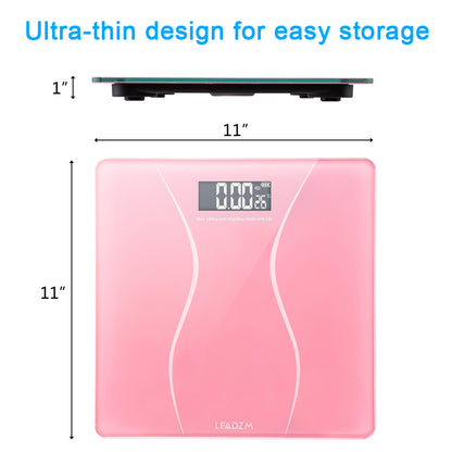 Lilac Milo 180kg Slim Waist Pattern Personal Scale for bath and beauty, showing digital display and sleek design.