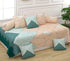 Sangria Alcestis 8-piece diwan set covers including single flat bedsheet and five cushions, home and garden decor.