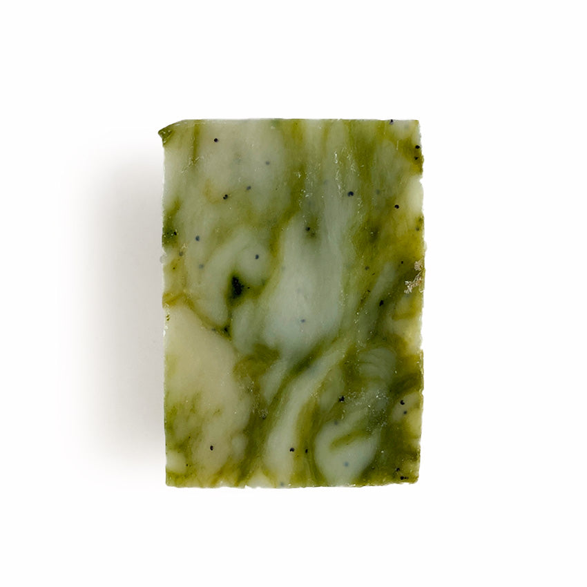 Plum Apricot Mint Eucalyptus Bath Soap for body care, with fresh mint and eucalyptus fragrance, shown in a soap bar form.