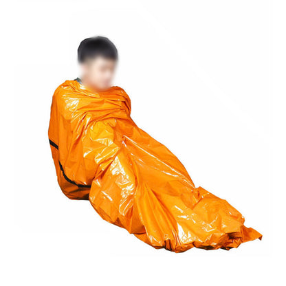 Teal Simba outdoor emergency sleeping bag for camping, compact and lightweight first aid gear suitable for outdoor survival situations.