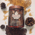 Silver Birch Canadian Maple Body Scrub in a jar with a natural wooden spoon, showcasing the creamy body care product.