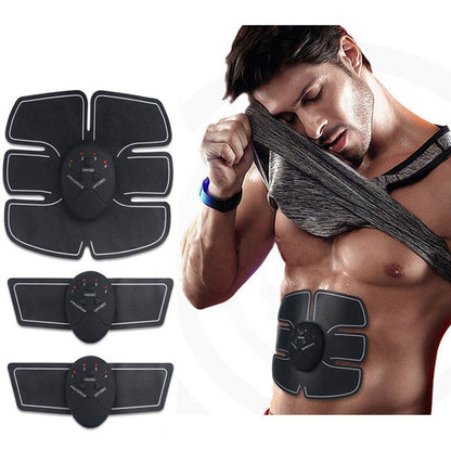 Fuchsia Molly electric abdominal muscle trainer showing adjustable straps and control panel for fitness workouts.