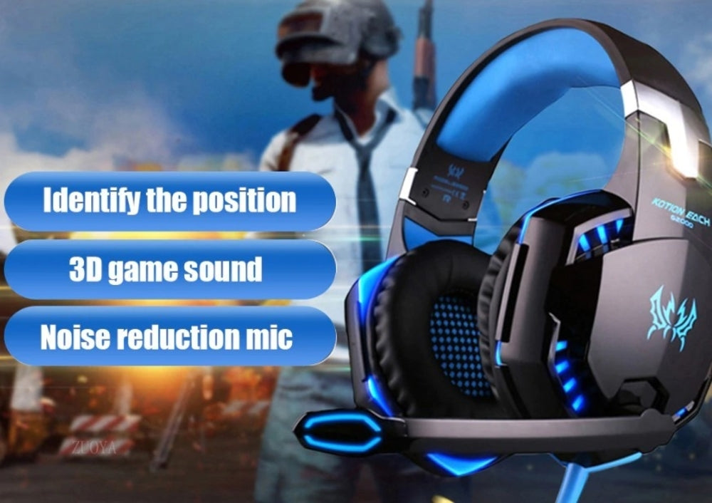 Yellow Pandora Ninja Dragon G9300 LED gaming headset with microphone, featuring over-ear design and adjustable headband for comfort.