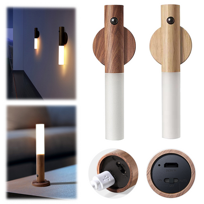 Lilac Milo portable wireless lamp with motion sensor, auto on/off tech accessory, compact and easy to install for automatic lighting