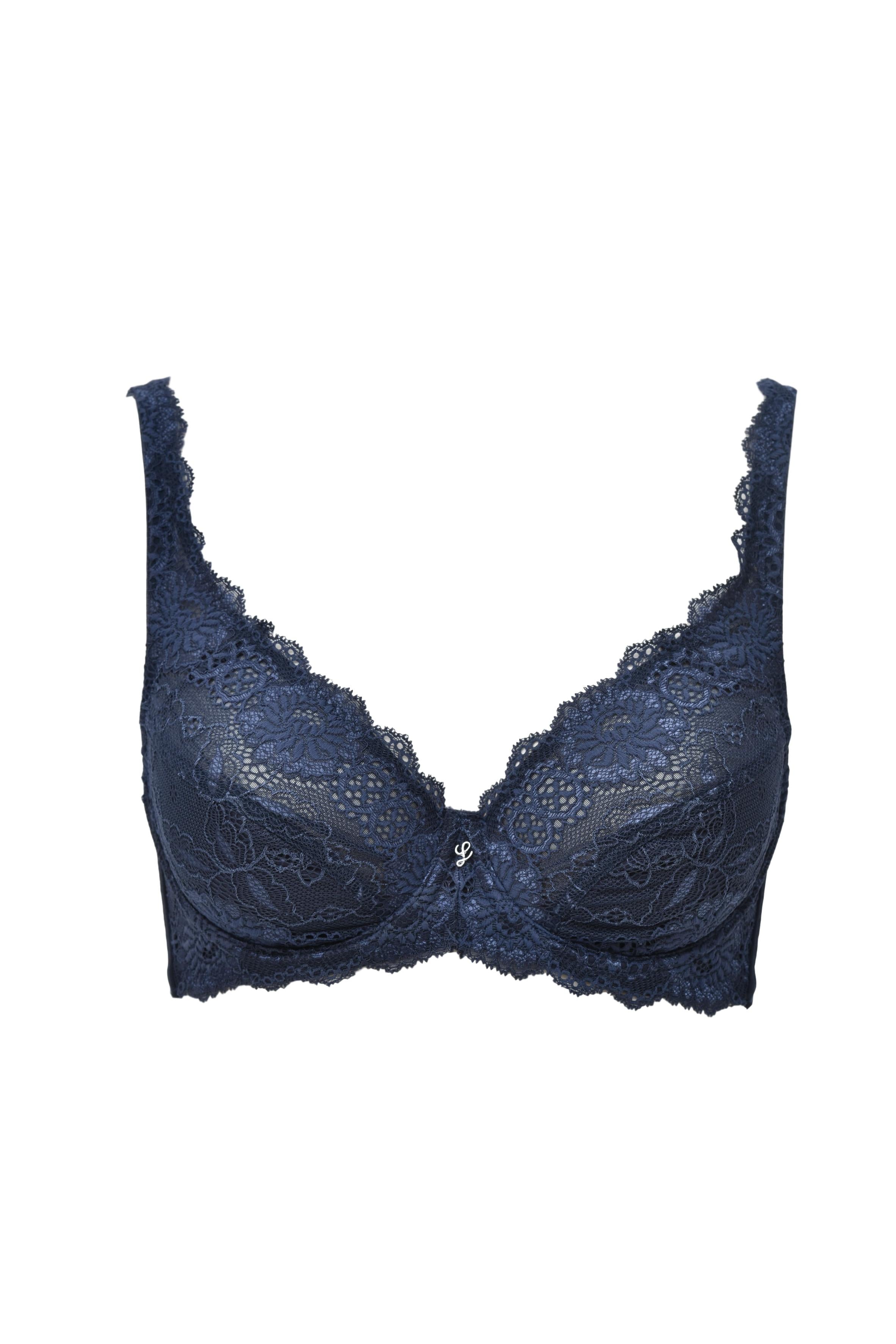 Turquoise Atalanta Feel Good Line unlined bra with removable wire, soft lingerie underwear with adjustable straps and smooth fabric.