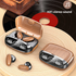 Lilac Milo TWS wireless Bluetooth 5.2 stereo sport earphones with in-ear design and charging case, black and compact in size.