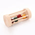 Colorful wooden rolling rattle toy by Taupe Apple, featuring multicolor design and smooth wooden finish for babies.