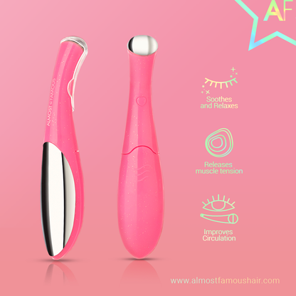 Sky Blue Thrace Almost Famous Eye Massage Anti-Aging Beauty Device for relaxing eye care and reducing puffiness.