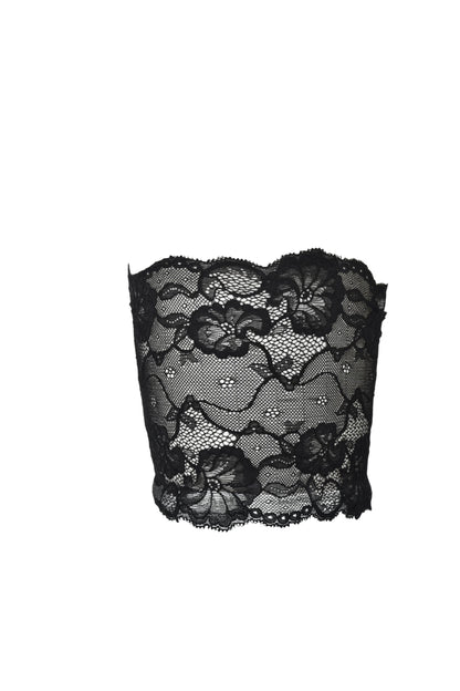 Turquoise Atalanta anti-rubbing garter lingerie accessory with delicate lace and adjustable straps, designed for comfort and style.