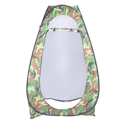Portable Lilac Milo shower tent for outdoor privacy, featuring a lightweight design, mesh windows, and zippered door for changing.
