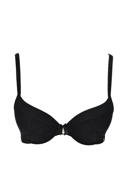 Turquoise Atalanta haute couture lingerie bra with graduated cups, designed for B and C cup sizes, in elegant fabric.