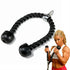 Teal Simba double head fitness pull rope with biceps cord cable for strength training and resistance exercises.