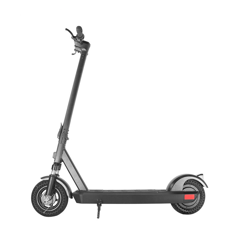Teal Simba 10-inch electric scooter with foldable design and removable battery, suitable for sports and outdoor use.