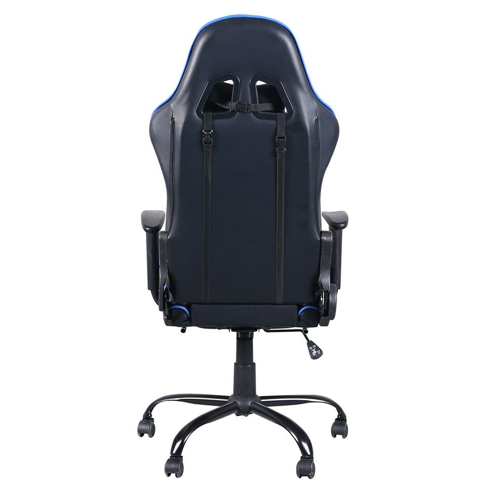 Lilac Milo ergonomic gaming and office chair with lumbar support, black upholstery, adjustable armrests, and modern design.