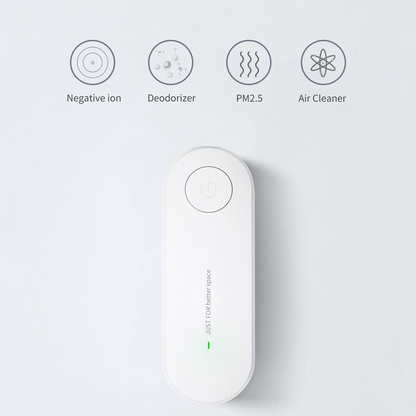 Teal Simba plug-in air purifier mini air cleaner and freshener for home and garden, compact and easy to use.