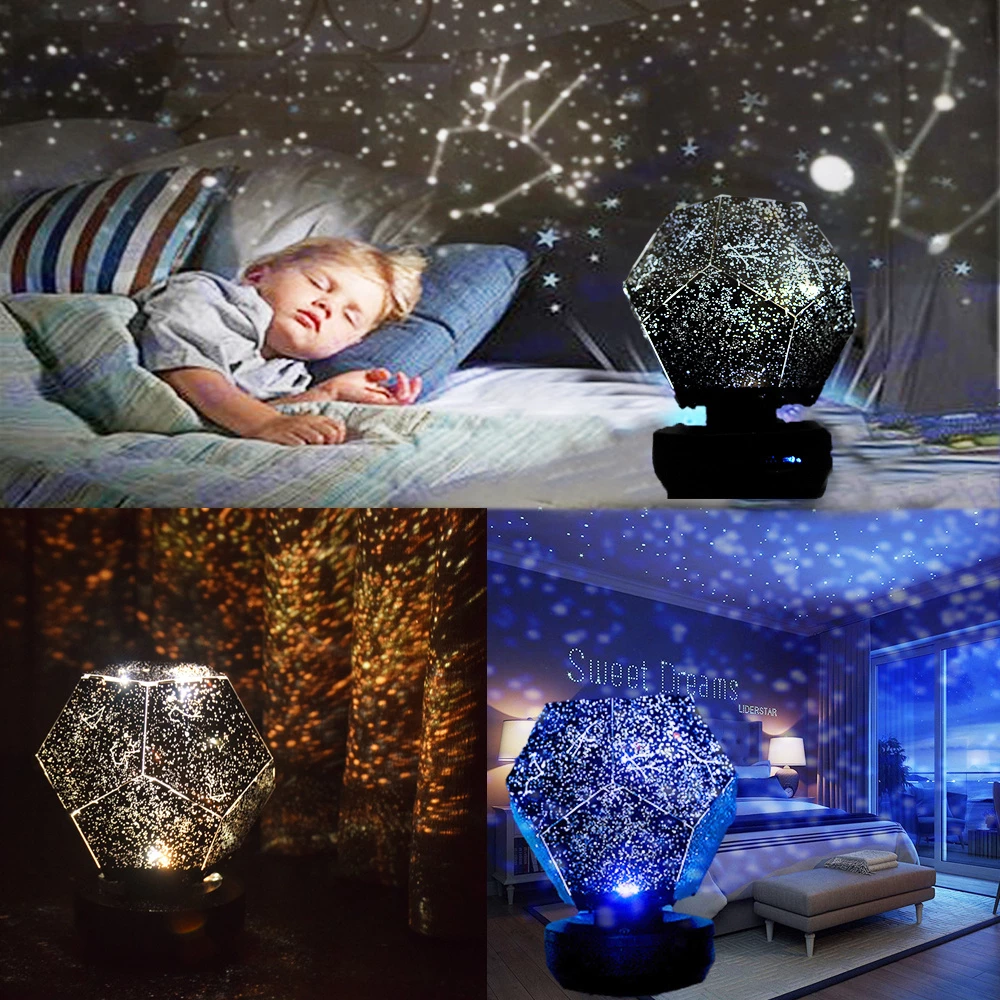 Teal Simba Bluetooth speaker with star light projector showing LED galaxy stars, perfect for Christmas decor.