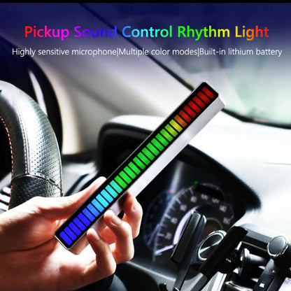 Yellow Pandora Dragon Sound Reactive Music Light Bar pair, LED lighting bars with sound-activated, colorful lighting effects.