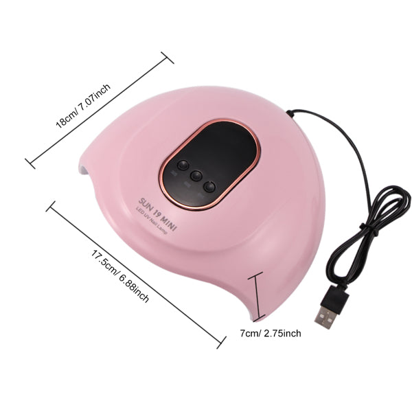 Teal Simba portable gel nail lamp for at-home manicure, with LED lights and compact design for quick, professional nail curing.