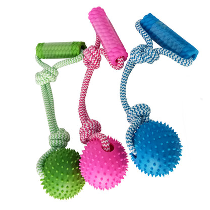 Fuchsia Molly rubber chew training dog toy, durable pet toy for dogs to chew and play, made of flexible rubber material.