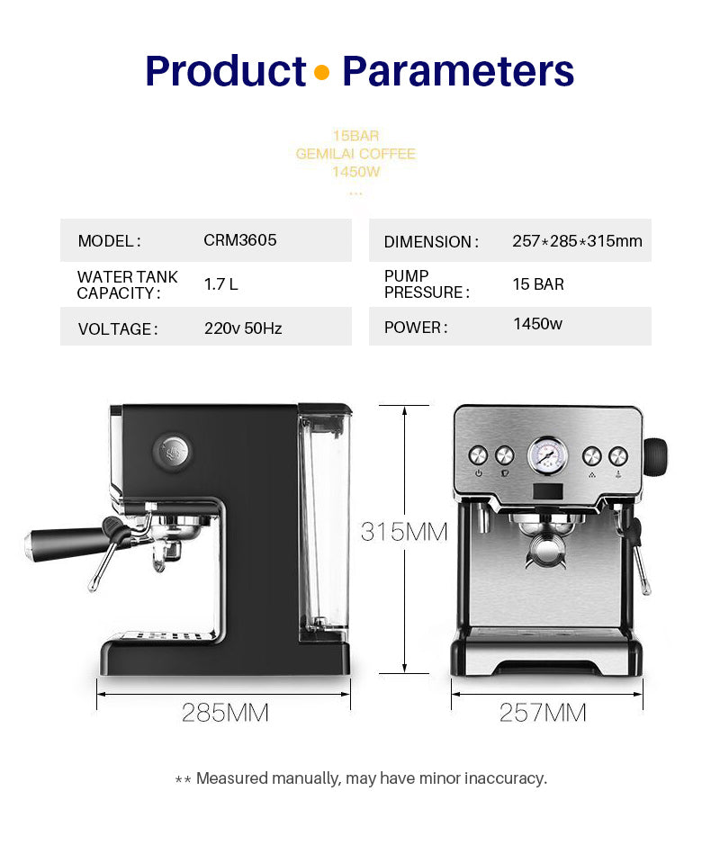 Stainless steel Teal Simba espresso coffee maker with a compact design, ideal for home brewing Italian-style coffee.