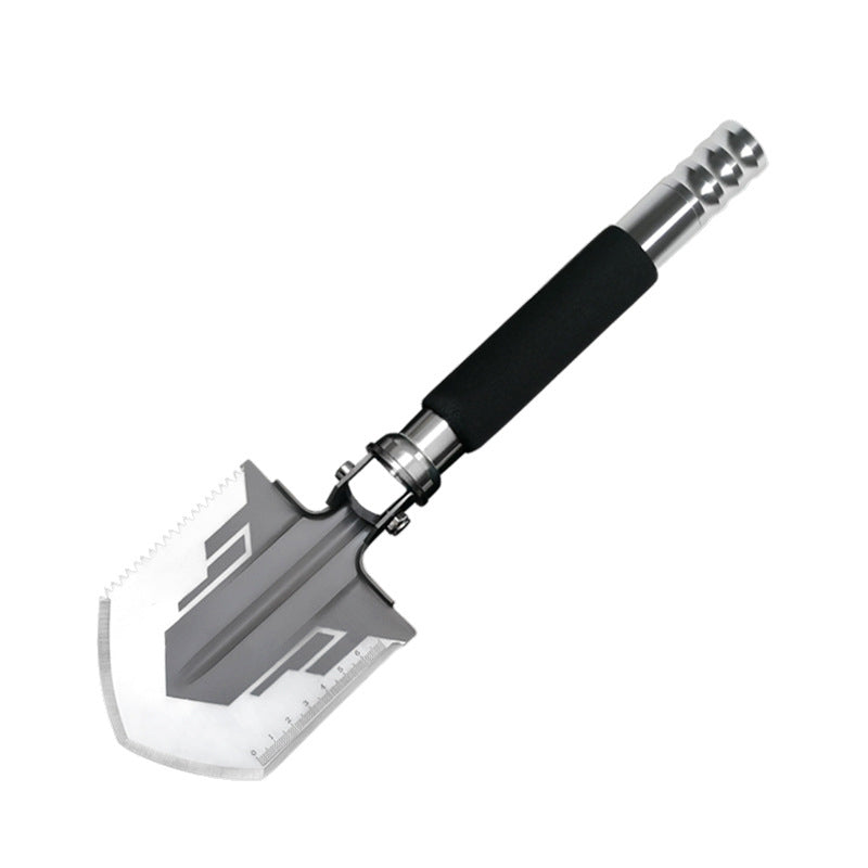 Teal Simba mini camping shovel outdoor survival pocket tool with compact metal blade and handle, suitable for camping and outdoor activities.